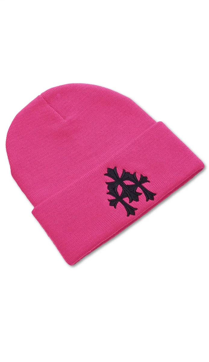 Chrome Hearts Triple Cross Beanie Pink