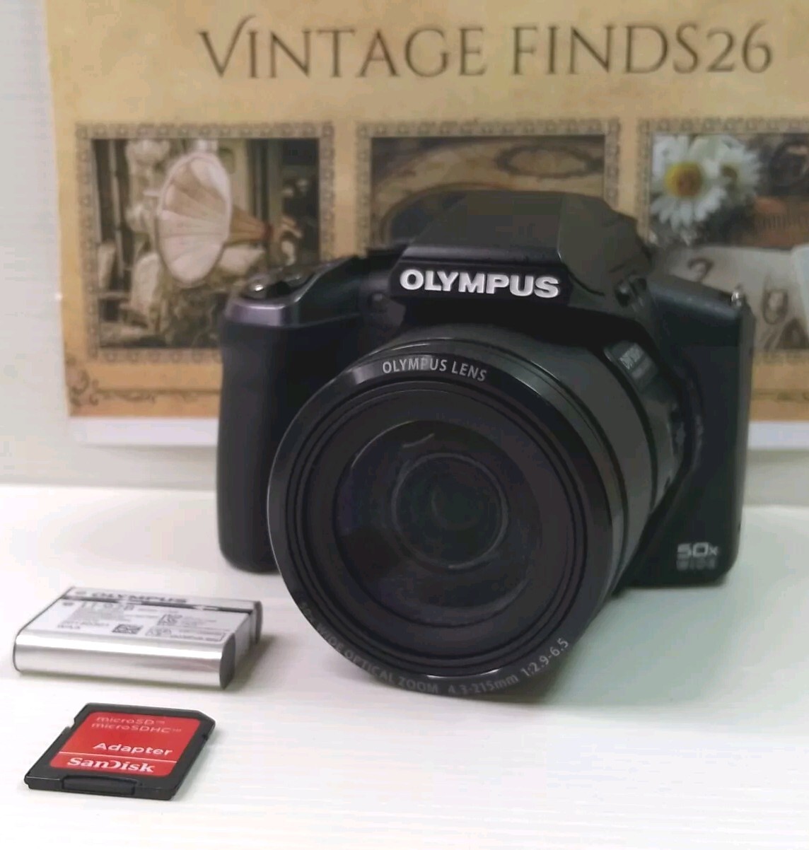 Olympus Stylus SP-100EE 16MP  Bridge Camera with 50x Optical Zoom WORKING