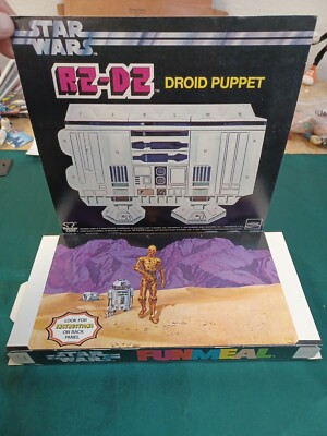 Star Wars Burger Chef 1978 R2-D2 Droid Puppet Fun Meal Box EARLY MERCH ...