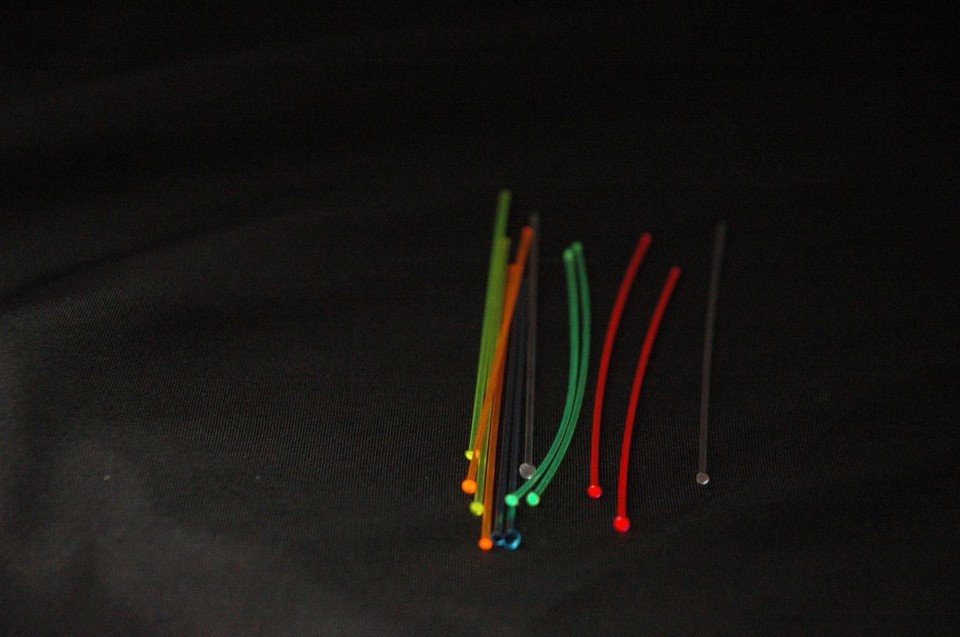 Fiberoptic replace rods sight fiber optic bright .060 .040 mm 6 colors ...