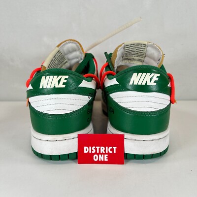 Off White x Nike Dunk Low Pine Green - Size 7 - CT0856 100