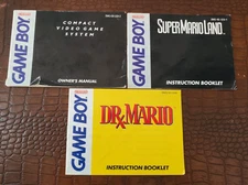Lot -Nintendo Game Boy Owner's Manual, Super Mario Land & Dr Mario Instructions