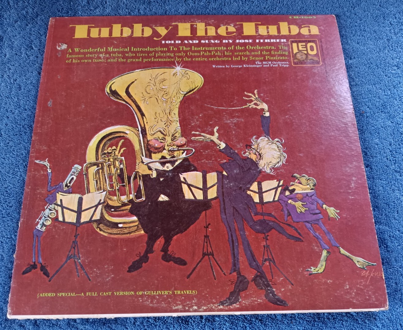 Tubby The Tuba LP Leo Gulliver's Travels Jose Ferrer Paul Tripp eBay