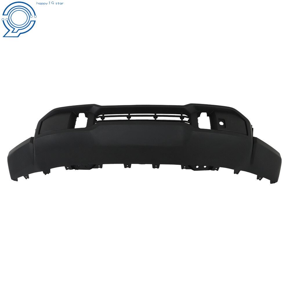 Berliii Black Front Lower Bumper Cover Fascia – Fits 2022-2024 GMC Sierra 1500 With Tow Hook Cutouts