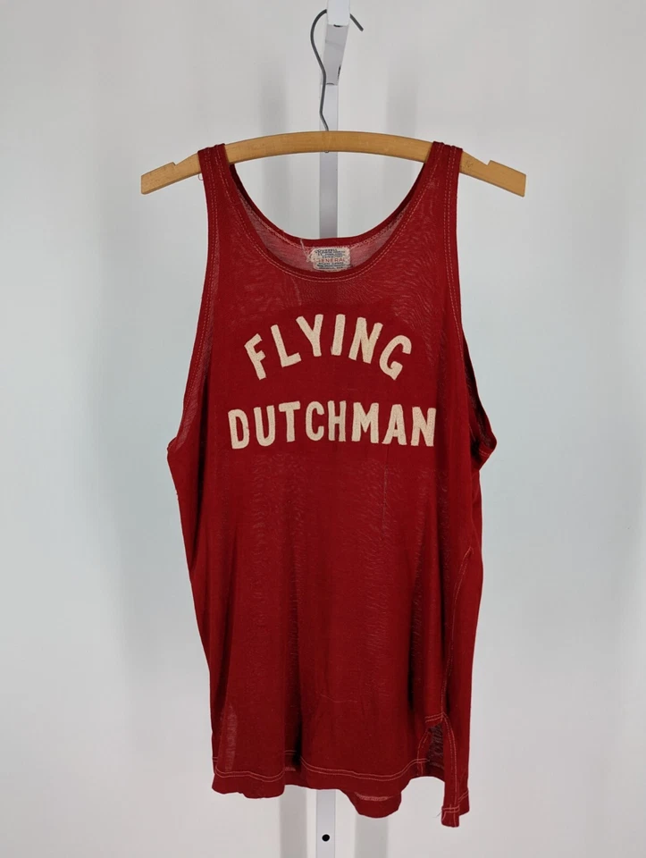 Camiseta deportiva de baloncesto Russell Athletic vintage años 30 40 Flying Dutchman Loopstitch Foto 3 de 4