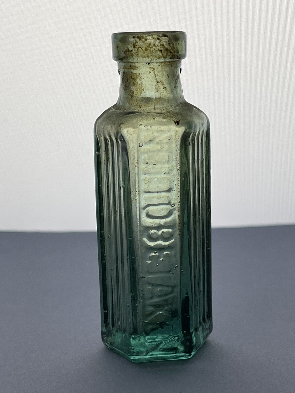 SMALL ANTIQUE BOTTLE AQUA NOT TO BE TAKEN OLD BOTTLE eBay
