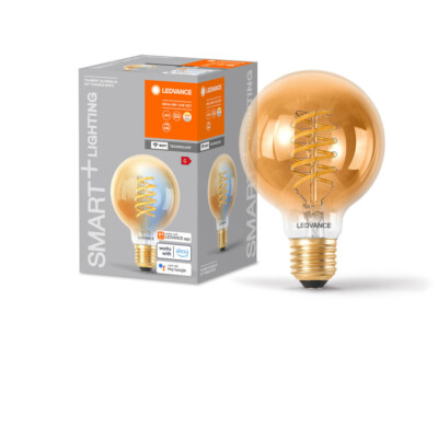 LEDVANCE Smart+ WiFi Filament Globe 2200K E27 8W 600lm 2200-5000K dimmbar 50 W