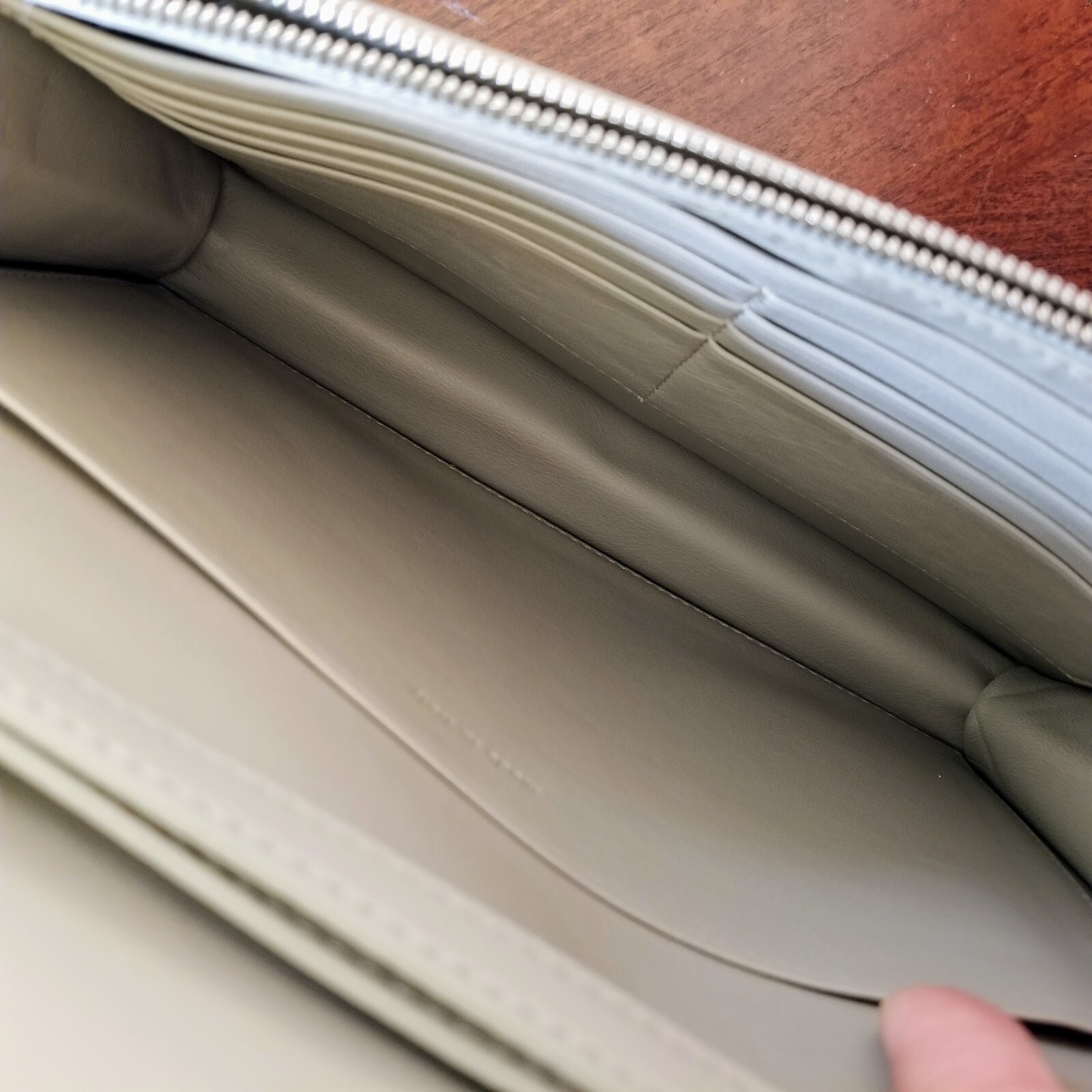 Authentic CELINE Frame Evening Clutch/Silver Hard… - image 12