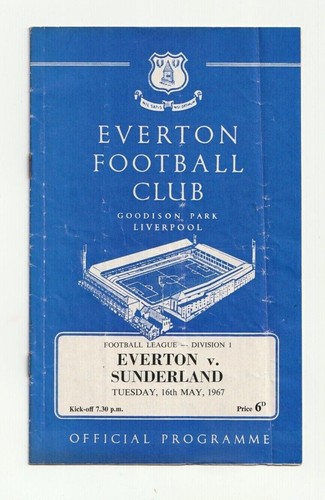 Everton 1966/67 Selection of Home League Programmes from menu M-W - Picture 8 of 9