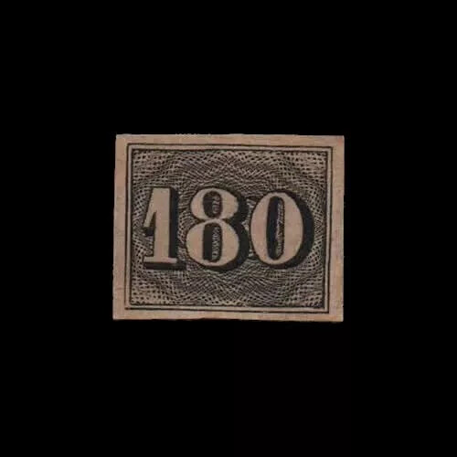 Vertical numeral - Brazil 1943 – 180 RÉIS REPRINT - RHM RE 27