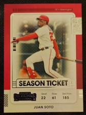 Juan Soto 2021 Panini Contenders Season Ticket #72 Mint MLB WASHINGTON NATIONALS
