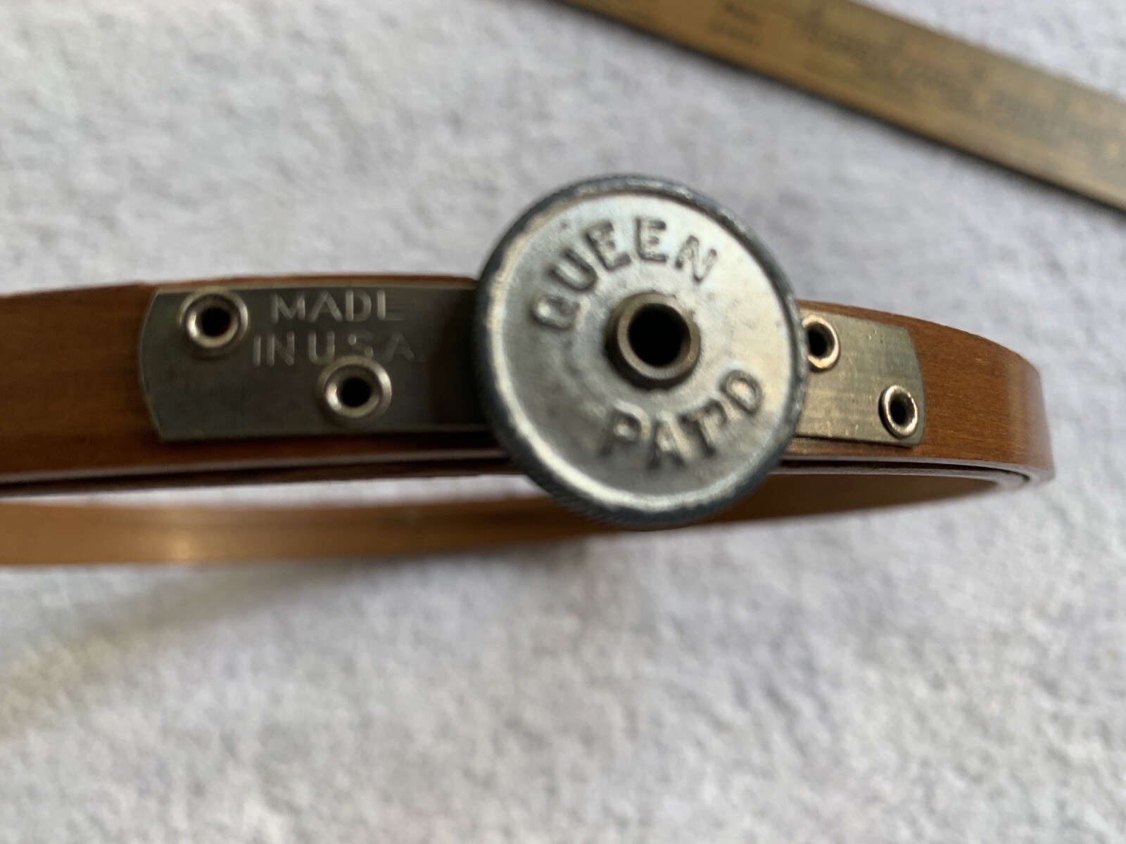 Vintage Queen Embroidery Hoop 7” Patented Tension Wheel Wood Made In USA eBay