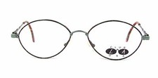 Club LA 6402 Womens Retro Oval Metal Green Purple Blond Eyeglasses 90s Italy NOS