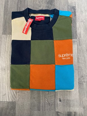 supreme patchwork pique tee