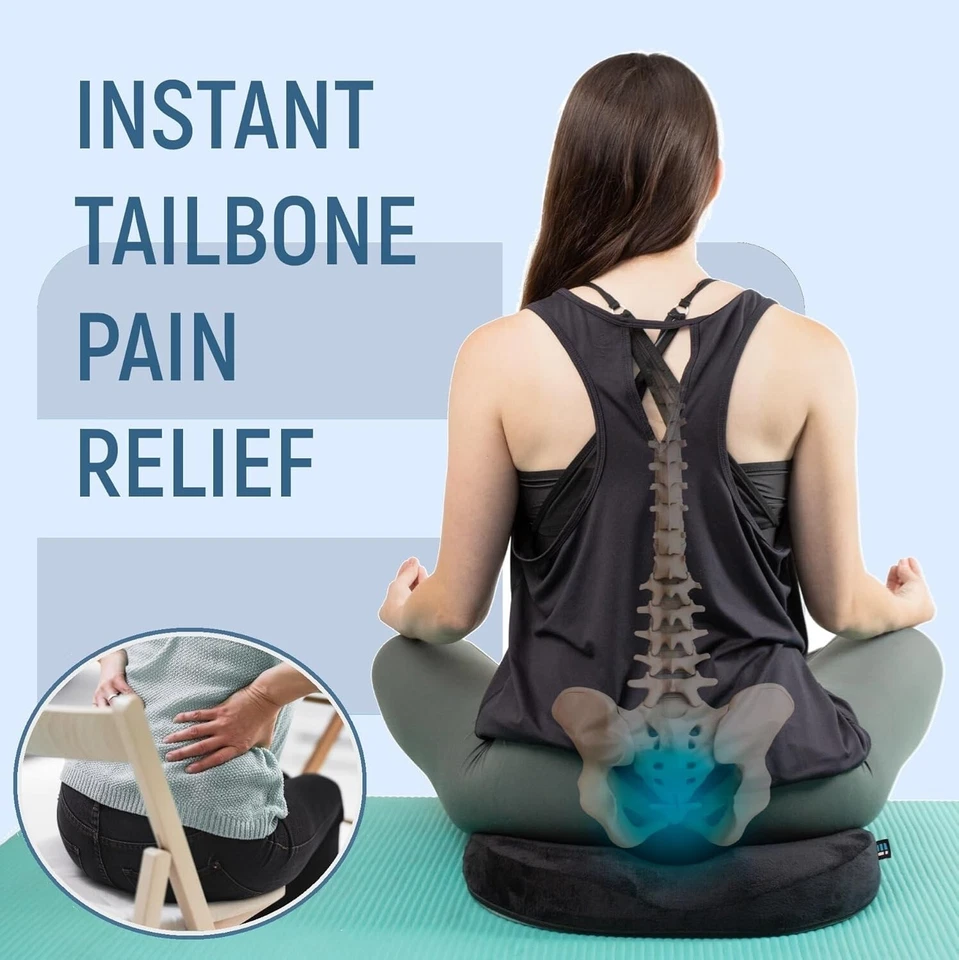 Physician-Endorsed Tailbone Support Pillow - Medium Firmness and Durable Comfort - Image 4 of 4