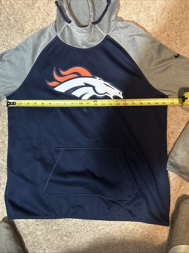 NIKE Denver Broncos NFL Women’s Therma Fit NFL Apparel Sweatshirt Hoodie Large - Picture 12 of 13