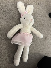 Jellycat Lulu Tutu Ballerina Bunny Rabbit White Soft Toy 8inch VGC retired