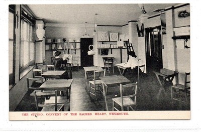 DAS STUDIO, KLOSTER DES HEILIGEN HERZEN, WEYMOUTH: Dorset Postkarte (C95317)