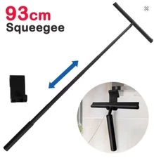 97cm Telescopic Shower Squeegee Stainless Steel Silicone Glass Door Cleaner
