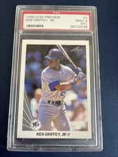 1990 KEN GRIFFEY JR Leaf Preview #4  PSA 9 OC MINT Only 6 Graded Higher