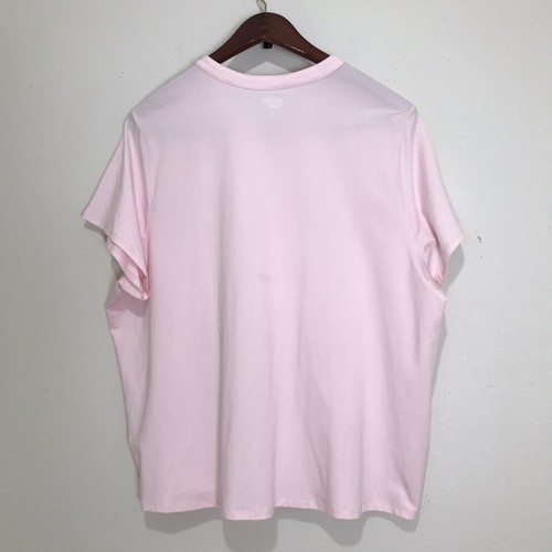 Lands' End Damen Kurzarm Biesen Bluse Rosa Größe 2X - Bild 2 von 7