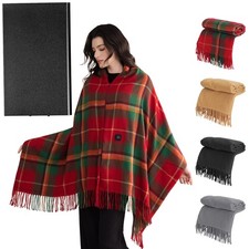 Medium Wrap Electric Throw Blanket with 3 Heating Levels for Home Office