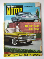 MODERN MOTOR  DECEMBER  1958 - NEW CHEVROLET MODELS  COVER -  BUY IT NOW - #9