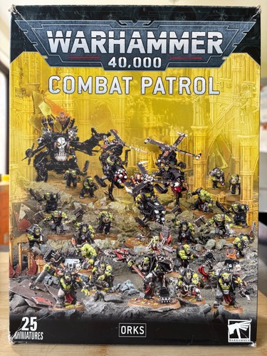 Ork Combat Patrol Complete On Sprue – Warhammer 40K + Box
