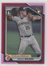 2024 Bowman Prospects Fuchsia Border 153/299 Brock Wilken #BP-86 1cc7