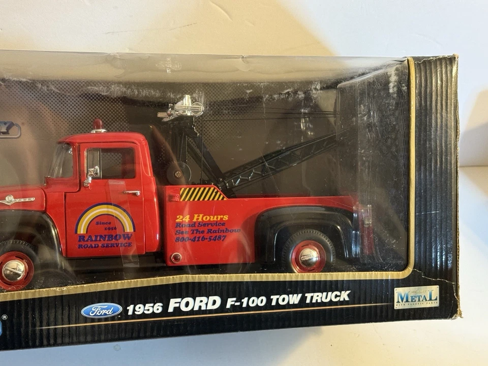 Welly 1956 Ford F-100 Tow Truck 1:18 Diecast Model 9834W Sealed Wrecker🚚 - Image 3 of 4