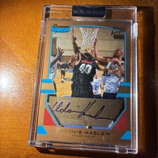 2003-04 Udonis Haslem GOLD Bowman Signature  Rookie Card RC Auto /99 HEAT SEALED. rookie card picture