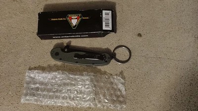 Ontario RAT Model II Folding Knife 3'' D2 Blade Liner Lock Black Nylon USED