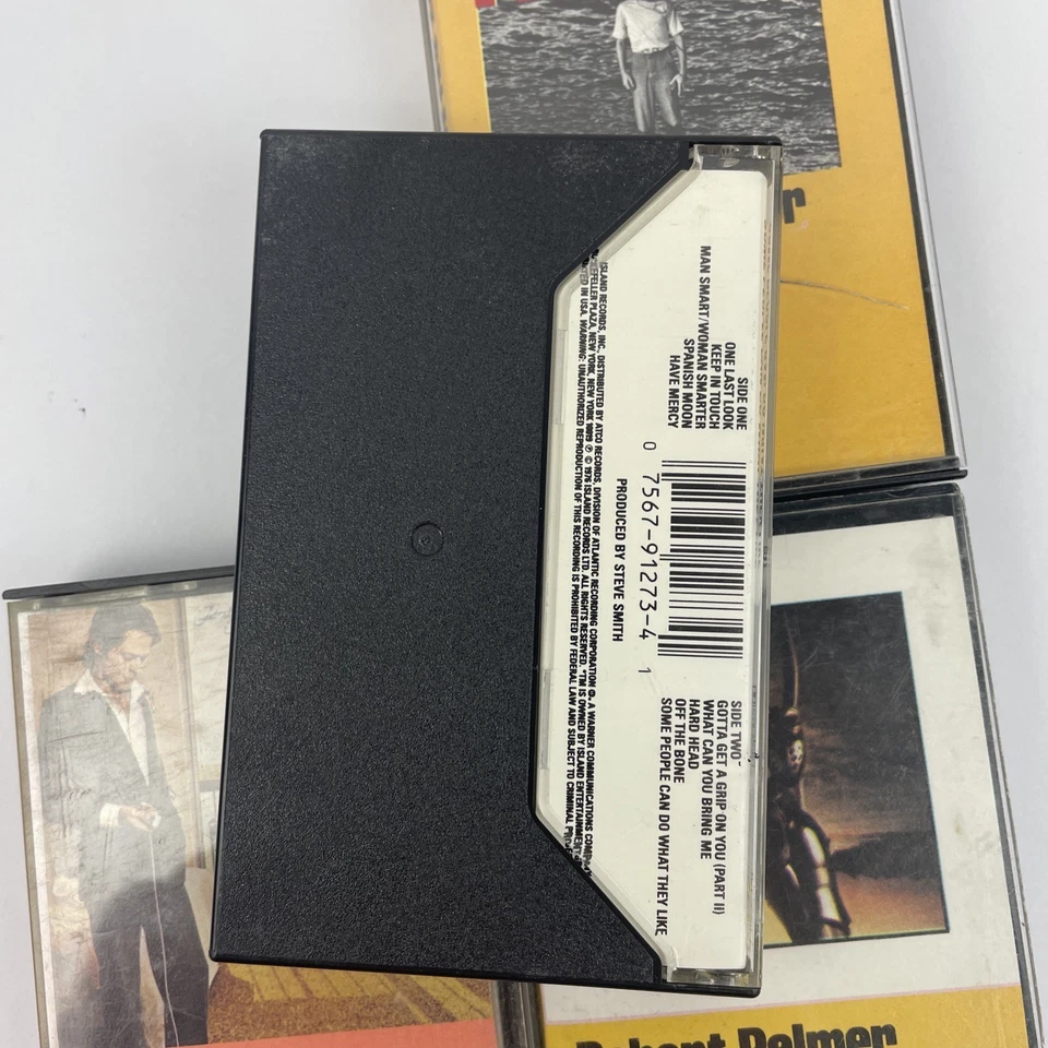 Lot Of 4 Robert Palmer Audio Cassette Tapes - CLUES - Pressure Drop - It's Alive Foto 3 de 4