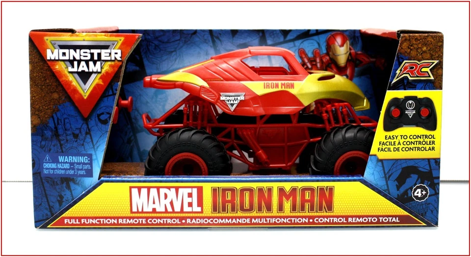 Monster Jam Marvel RC IRON MAN Truck Radio Controlled 2.4 GHz 100' Range 🌟NEW🌟 - Image 2 of 4
