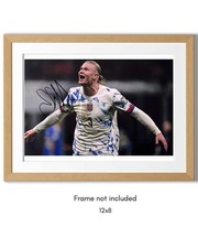 Erling Haaland Hand Signed Norway Photo 12x8 Man City Top Scorer + Verified COA