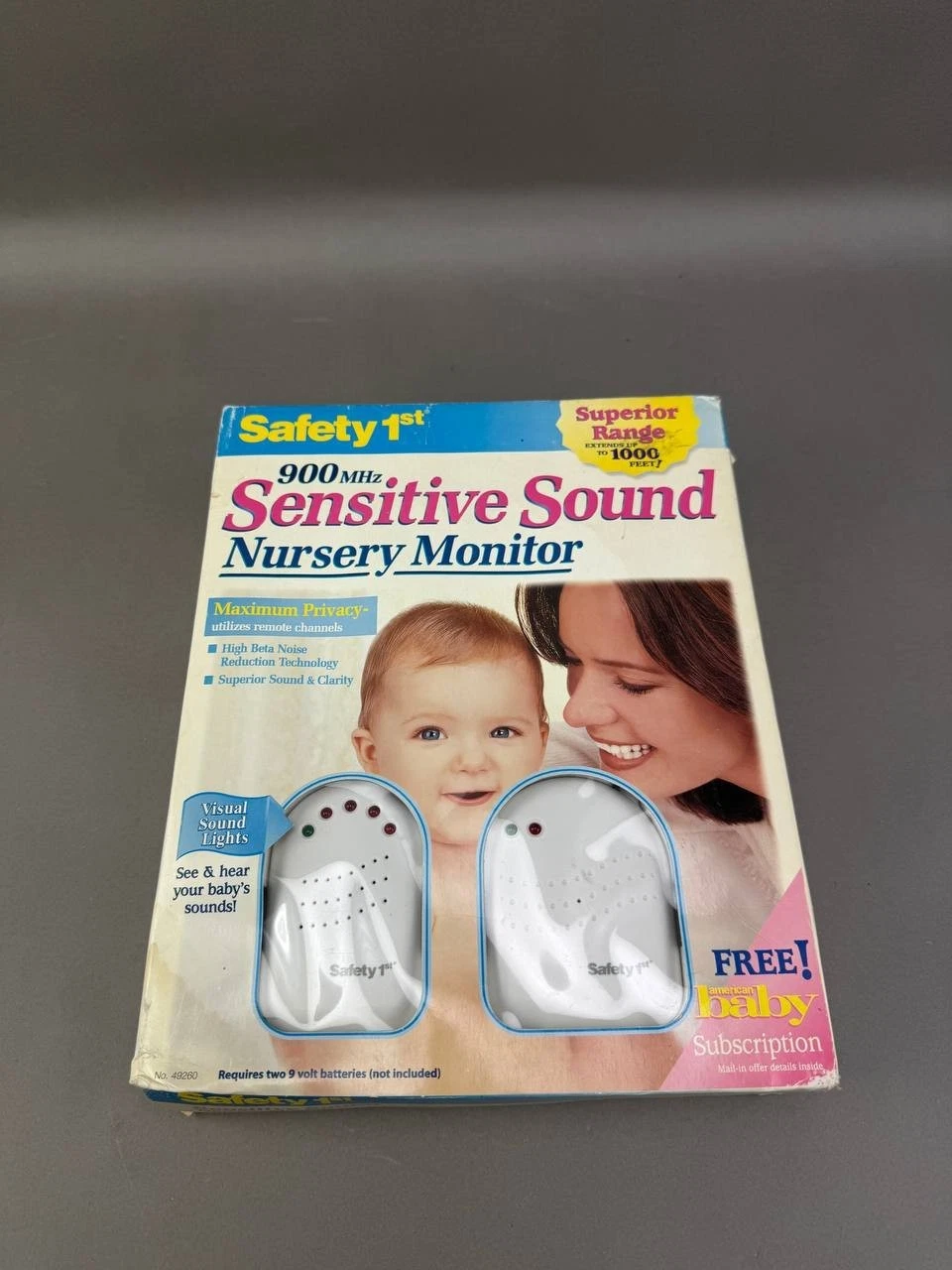 Vtg Safety 1st NURSERY MONITOR Sensitive Sound 900MHz-Max Privacy