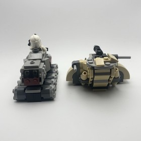 LEGO Star Wars Microfighter Clone Turbo Tank (75028) & ATT (75029) (Incomplete)