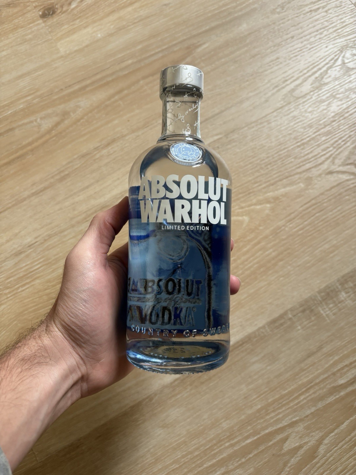 Absolut - Andy Warhol Limited Edition Original Vodka 70cl Empty Bottle Rare
