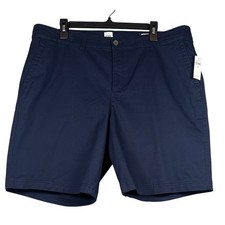 NWT GAP Women's WOVEN BERMUDA Shorts, TAPES NAVY, Size 18