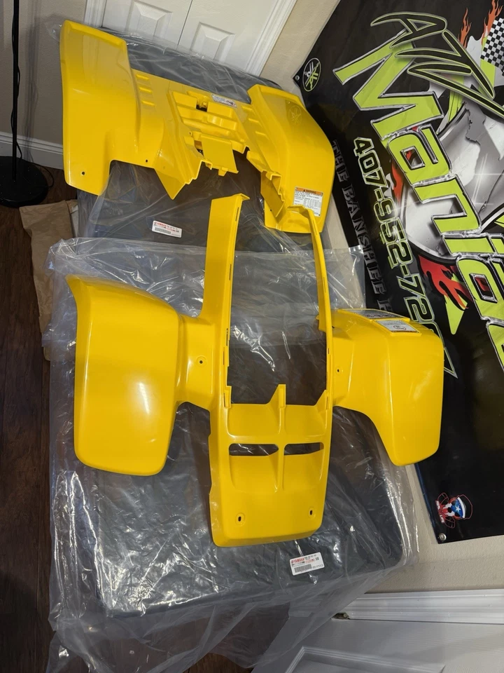 50th Anniversary Yamaha Banshee 350Yellow Original Front And Back Fenders - Image 2 of 4