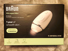Braun Silk-expert Mini IPL Hair Removal Device Automatic Mode White Corded