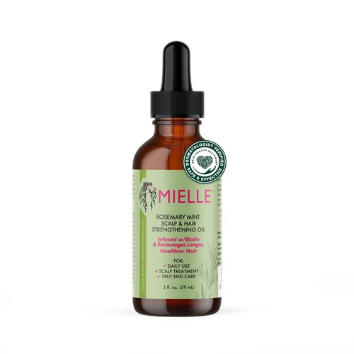 Mielle Organics Rosemary Mint Scalp & Hair Strengthening Oil for All Hair Types,