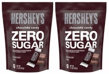 Hershey's Zero Sugar Chocolate Candy Aspartame Free 2 Pack
