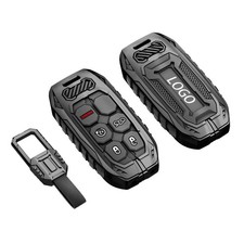 Metal Key Fob Cover Case for Jeep Grand Cherokee Renegade Dodge Durango