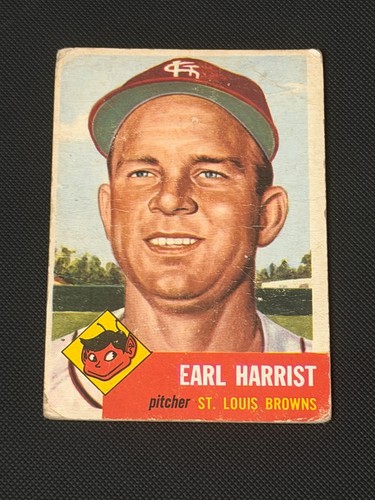 Earl Harrist #65 1953 Topps card