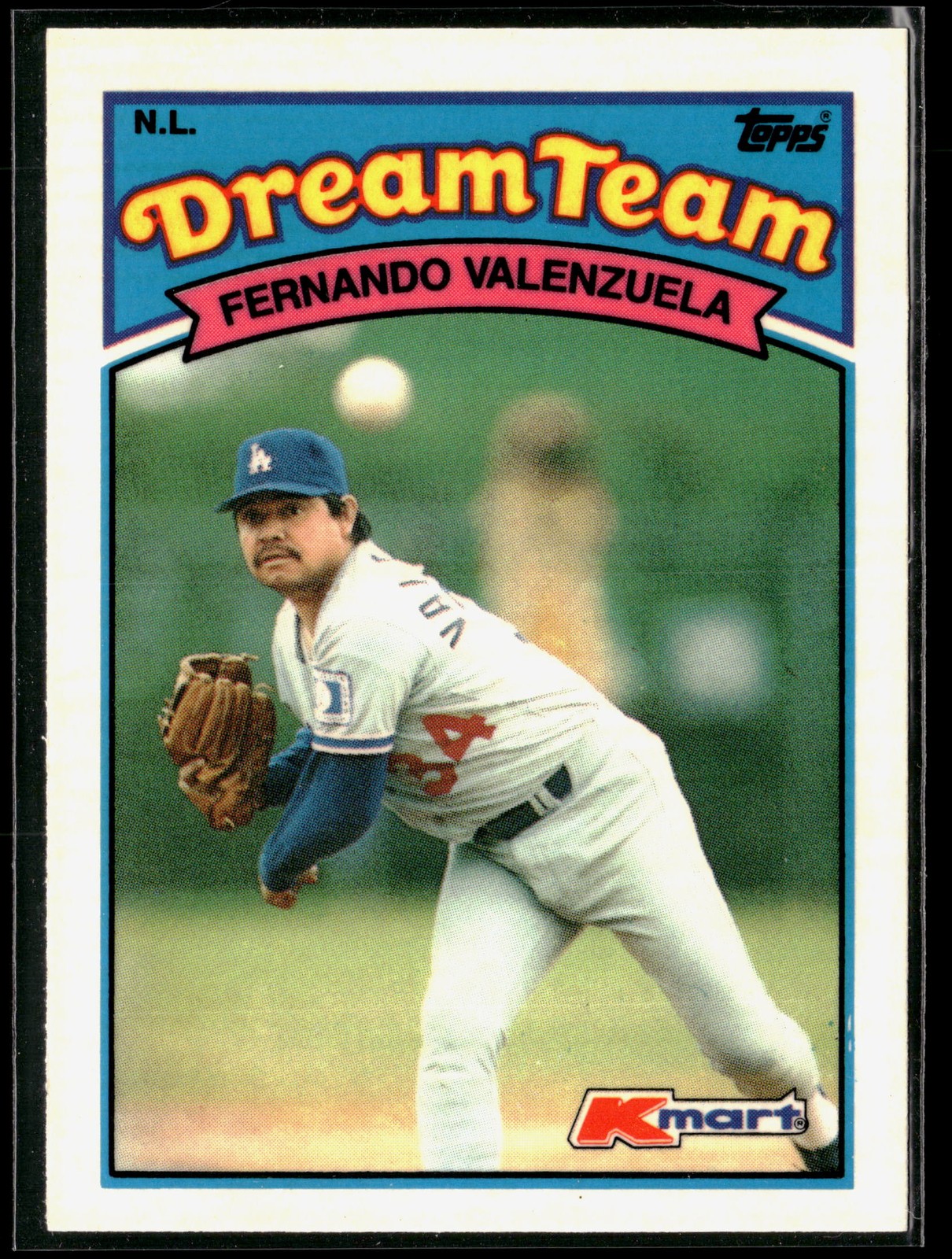 Fernando Valenzuela 1989 Topps Kmart Dream Team #32 Los Angeles Dodgers 2
