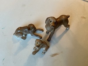 Weimaraner Bone China Family unit set of 3, Made in Japan