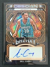 Dell Curry 2021-22 Panini Obsidian Galaxy  Auto /50 #GA-DCU