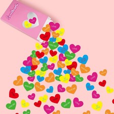 61 Pcs Valentine's Day Wall Decorations Valentine's Day Conversation Hearts 1...