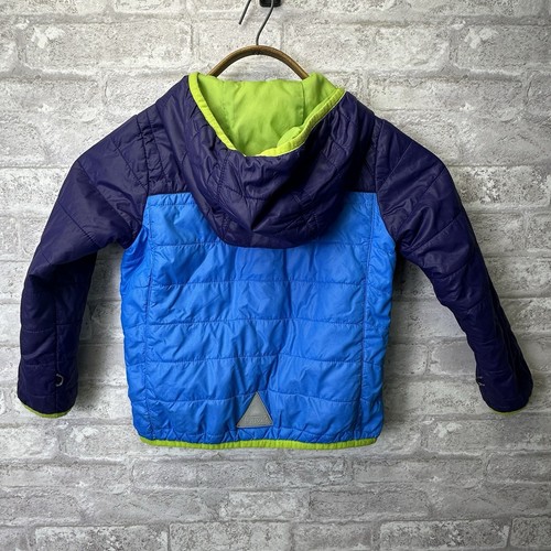 Boys L. L. BEAN Blue Green Hooded Zip Jacket Coat Size Medium 5/6 # 3667 - Picture 2 of 9